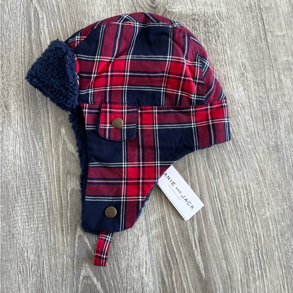 Janie and Jack Plaid Trapper Hat - Picture 2 of 4